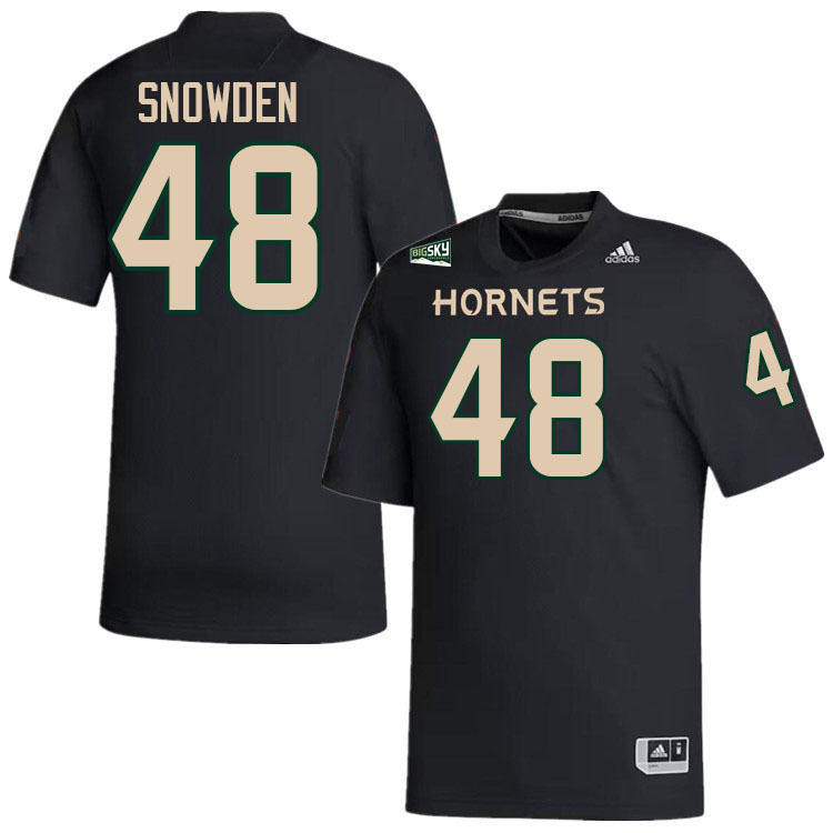 Sacramento State Hornets #48 Jordan Snowden College Football Jerseys Stitched-Black